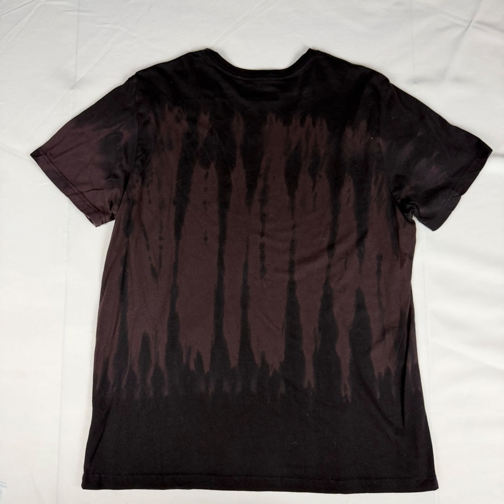 AC/DC Back in Black Tie Dye Graphic T-Shirt Mens XXL‎ Black Brown Rock Band Tee - Picture 7 of 7